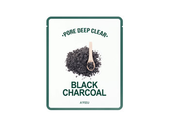 A'Pieu, maseczka w płachcie Black Charcoal, 15 g - A'Pieu
