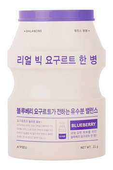 A’pieu Real Big Yogurt One-Bottle maseczka w płachcie Blueberry 21g - A’pieu