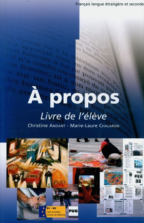 A propos B1-B2 Livre de l'eleve - Andant Christine | Książka w Empik