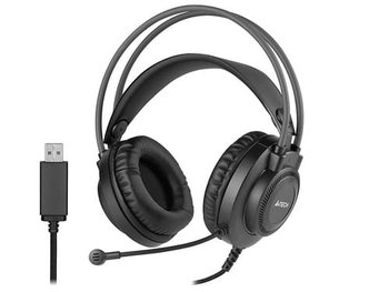 A4 Tech Słuchawki Fstyle Fh200U (Usb) Czarne - A4Tech