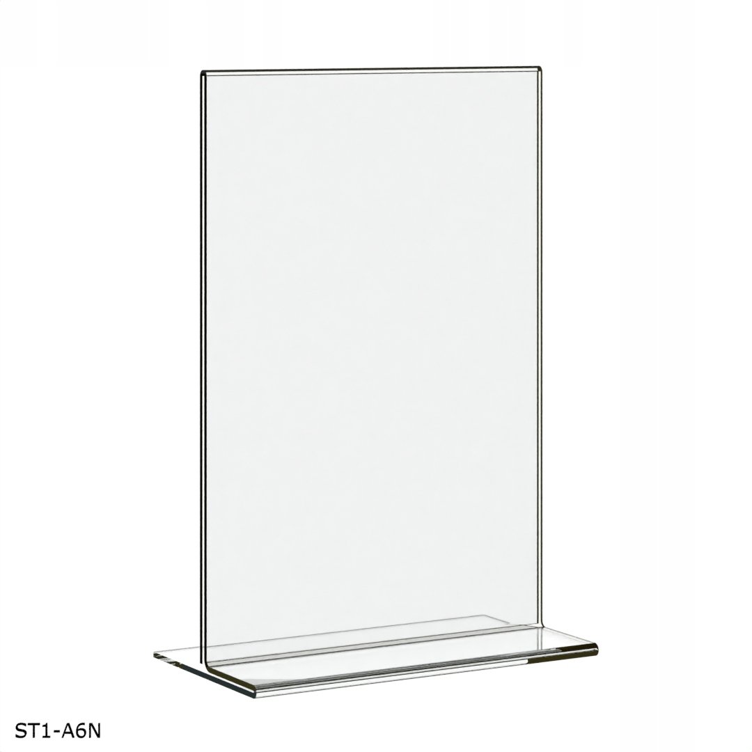 A6 Menu Rectangular A6 Menu Stojak dwustronny na Opis typ T z PLEXI /N informację promocję ...