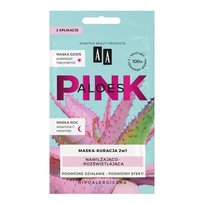 AA Aloes Pink nawilżająco-rozświetlająca maska kuracja dzień + noc 2x4 g AA