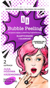 AA BUBBLE PEELING Bąbelkowy peeling Elastyczność+gładkość 8 ml - AA