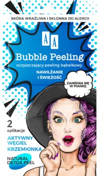 AA BUBBLE PEELING Bąbelkowy peeling Nawilżanie+świeżość 8 ml - AA