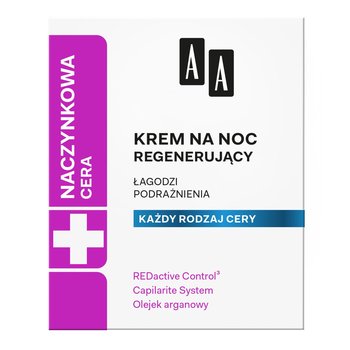 AA, Cera Naczynkowa, regenerujący krem na noc 50ml - AA