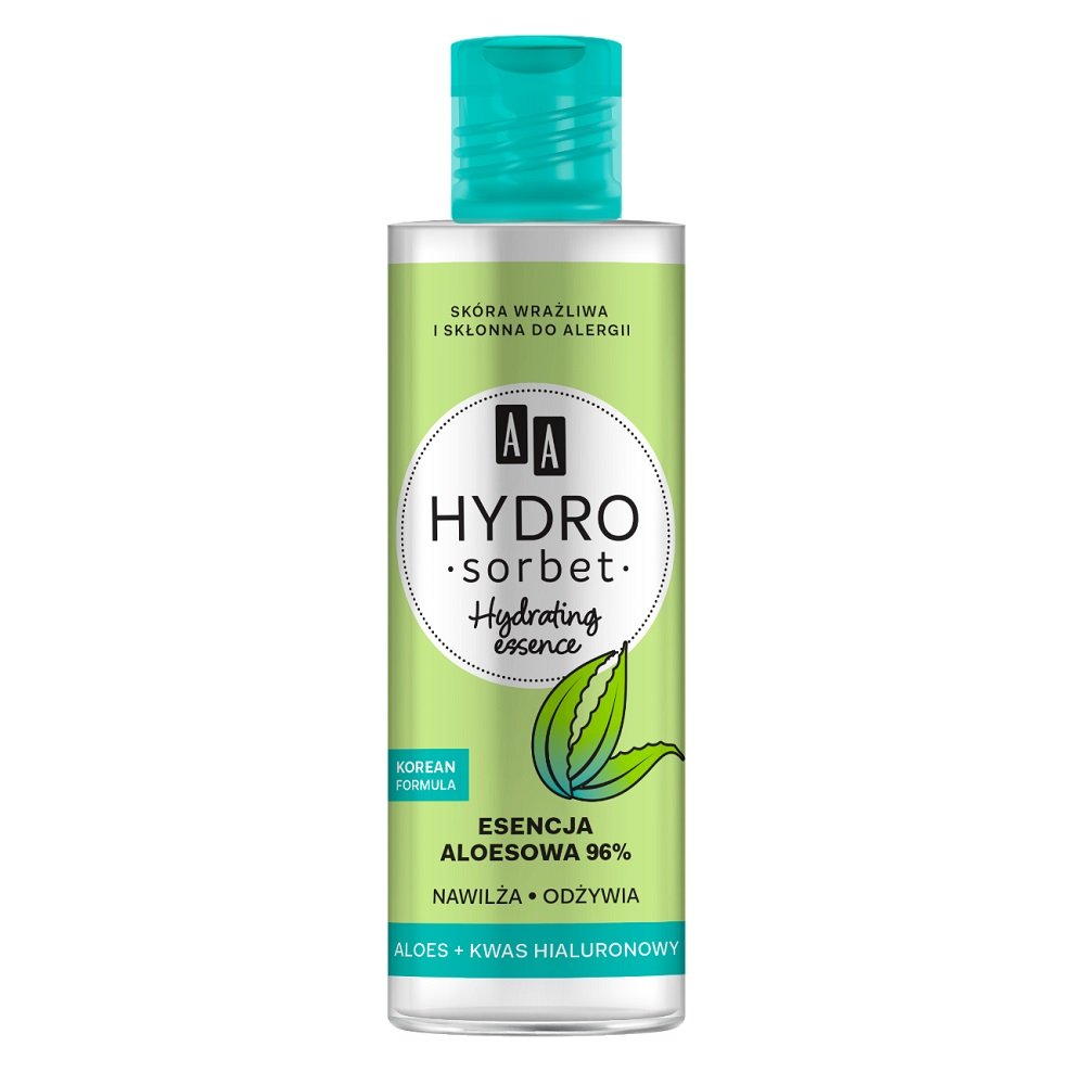 AA, Hydro Sorbet Korean Formula Hydrating Essence, esencja aloesowa 96