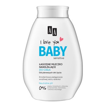 AA, I Love you Baby, Łagodne mleczko nawilżające do ciała, 250 ml - AA