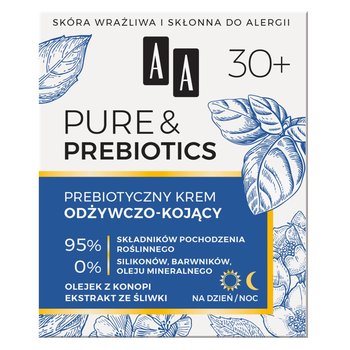 AA, Pure & Prebiotics, prebiotyczny krem odżywczo-kojący 30+, 50 ml - AA