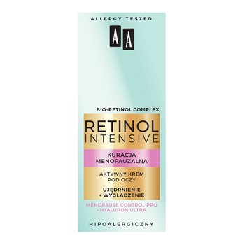 AA Retinol Intensive Kuracja Menopauzalna Krem aktywny pod oczy ujędrnienie + wygładzenie - AA