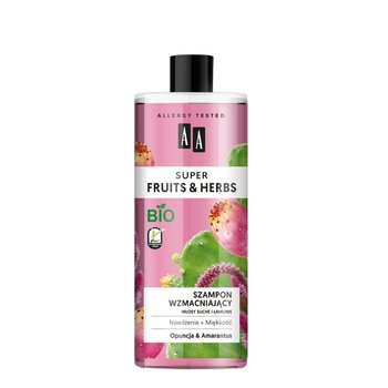 AA, Super Fruits & Herbs, szampon wzmacniający opuncja & amarantus, 500 ml - AA