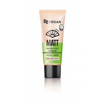 AA, Vegan Matt, podkład matująco-witalizujący 103 Light Beige, 30 ml - AA