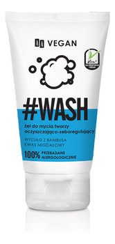 AA, Vegan #Wash, oczyszczająco-seboregulujący żel do mycia twarzy, 150 ml - AA