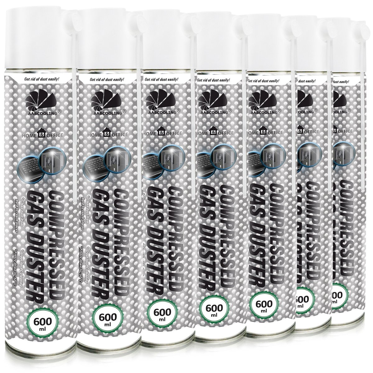 Aabcooling 7 X 600 Ml Home&Office Compressed Gas Duster - Sprężone ...