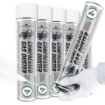 AABCOOLING Home&Office Compressed Gas Duster 5x 750ml - Środek Mrożący do -50°C, Zamrażacz do lokalizacji uszkodzonego układu scalonego, Wykrywanie usterek w elektronice, Spray Chłodzący - AABCOOLING