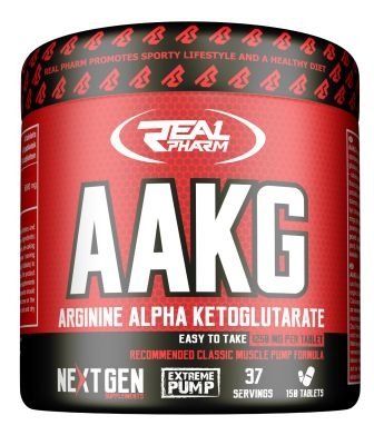 Фото - Вітаміни й мінерали Real Pharm AAKG 1250mg -  - 150 tabletek 