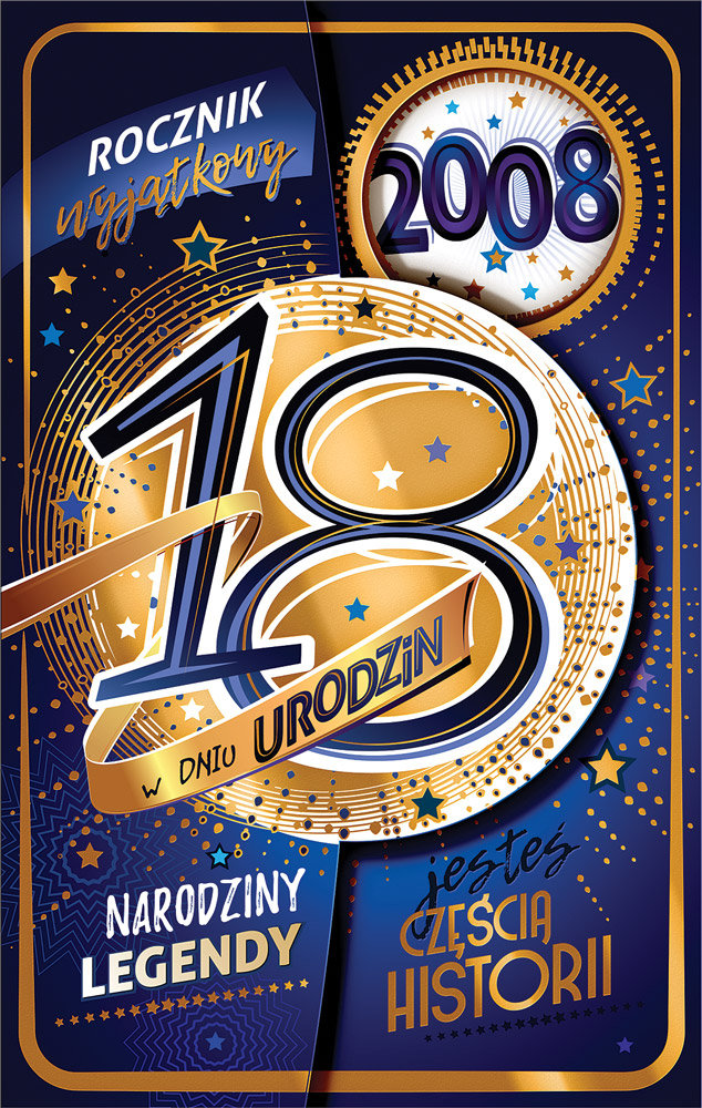 AB Card, CR26 Kartka z Cyfrą 18 - Ab Card | Sklep EMPIK.COM