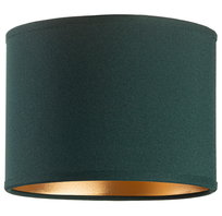 ABAŻUR okrągły walec tuba 16cm ZIELONY ZŁOTY