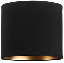 ABAŻUR okrągły walec tuba 20cm CZARNY ZŁOTY