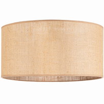 ABAŻUR RUSTYKALNY okrągły walec tuba 40cm JUTA beżowy