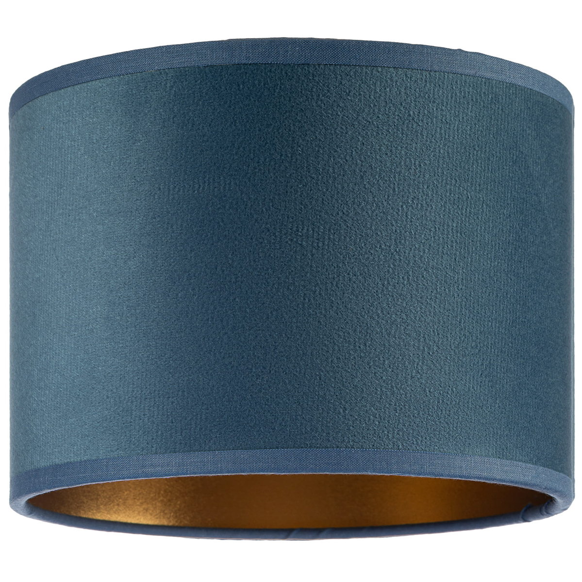 Inny producent Abażur Tornado okrągły 16 welur jeans-złoty