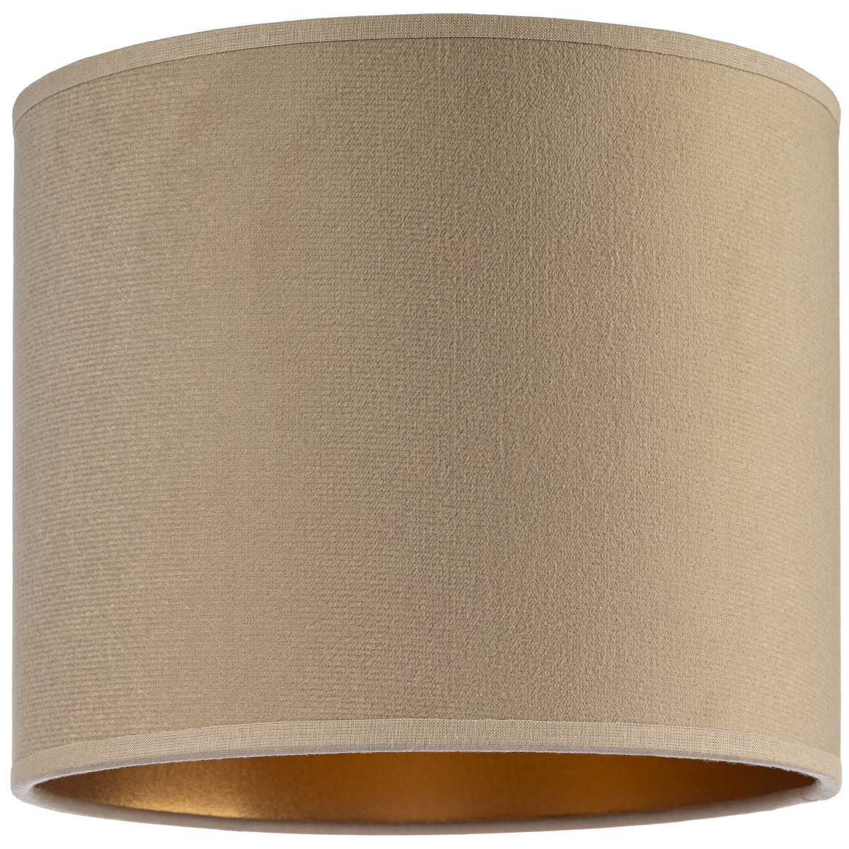 Inny producent Inny Producent Złoty Abażur Tornado Okrągły 20 Welur Cappuccino