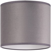 ABAŻUR welurowy okrągły tuba 20cm WELUR szary