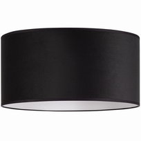 ABAŻUR welurowy okrągły tuba 40cm WELUR czarny