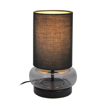 Abażurowa lampka na biurko Epiro TB-43648-BL-SG Italux czarny grafitowy - ITALUX