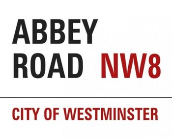 Abbey Road Sign - plakat 50x40 cm - Pyramid Posters