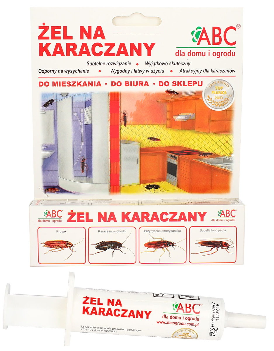 Фото - Відлякувачі комах і тварин ABC Wabiący Żel Na Karaczany, Karaluchy, Prusaki 5 G 