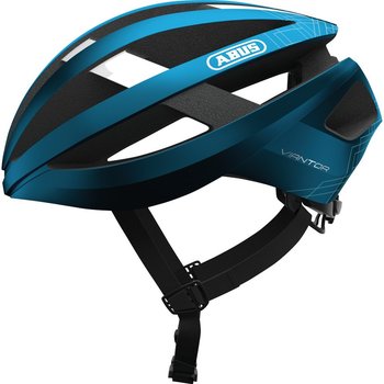 Abus, Kask rowerowy Viantor, rozmiar L, 58-62 cm, czarno-niebieski - ABUS