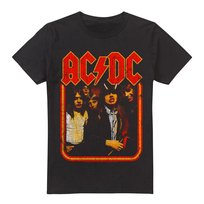 AC/DC Koszulka Męska Group Distressed (L / Czarny) AC/DC
