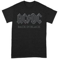 AC/DC Koszulka Unisex Dla Dorosłych Back In Black (M / Czarny) AC/DC