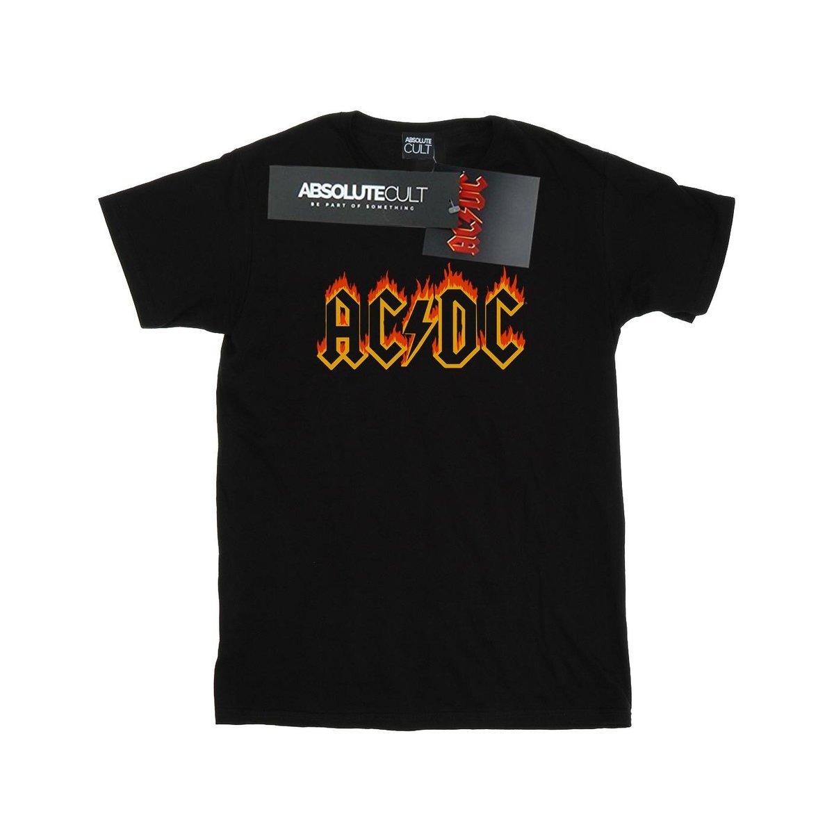 AC/DC Koszulka Z Logo Flames Dla Chłopców (104 / Czarny) - AC/DC ...