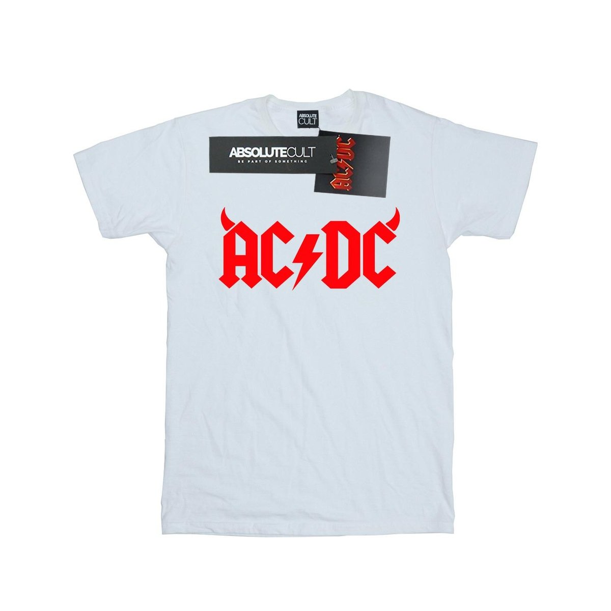AC/DC M ska Koszulka Z Logo Horns (XXL (193cm) / Ciep y Bia y) - AC/DC ...