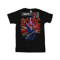 AC/DC Męska Koszulka Angus Union Flag Lightning (M / Czarny) AC/DC