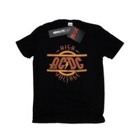 AC/DC Męska Koszulka Z Logo High Voltage Distressed (M / Czarny) AC/DC