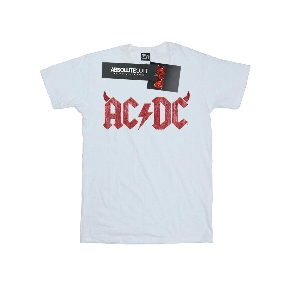 AC/DC Męska Koszulka Z Logo Horns (XL 8,5-9 / Ciepły Biały) - AC/DC ...