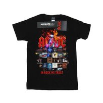 AC/DC Męska Koszulka Z Okładką Albumu In Rock We Trust (M / Czarny) AC/DC