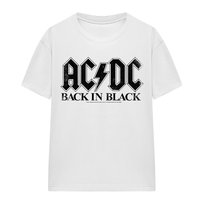 AC/DC T-Shirt Unisex Dla Dorosłych Back In Black (M / Ciepły Biały) AC/DC