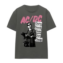 AC/DC T-Shirt Unisex Dla Dorosłych Dirty Deeds (L / Grafitowy) AC/DC