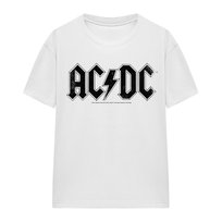 AC/DC T-Shirt Unisex Dla Dorosłych Logo (XL 8,5-9 / Ciepły Biały) AC/DC