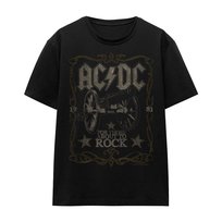 AC/DC T-Shirt Unisex Dla Dorosłych Rock Label (M / Czarny) AC/DC