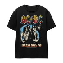 AC/DC T-Shirt Unisex Dla Dorosłych World Tour 79 (L / Czarny) AC/DC