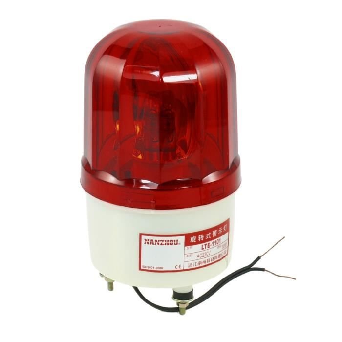 Фото - Настільна лампа AC220V Obrotowy czerwony wskaźnik błysku światła Sygnał przemysłowy z brzę