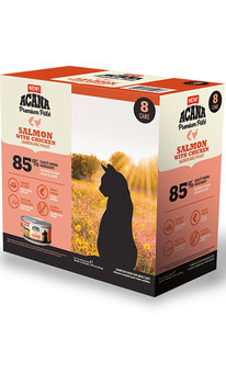 Acana Cat Premium Pate Salmon Chicken 8X85G - Acana