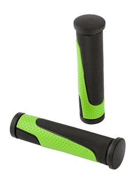 Accent, Chwyty kierownicy, Comet 2D, czarno-zielone, rozmiar 92 mm - Accent