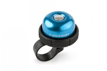 Accent, Dzwonek rowerowy, Roll, czarno-niebieski - Accent