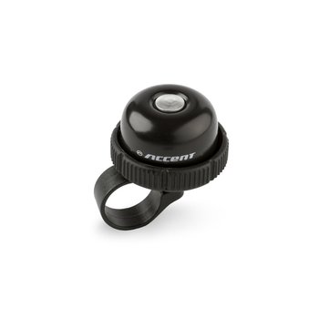 Accent, Dzwonek rowerowy, Roll, czarny - Accent