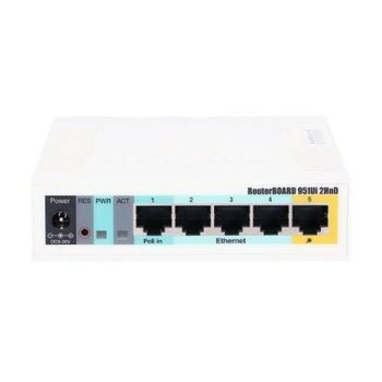 Access Point Mikrotik RB951Ui-2HnD 2,4 GHz | 5 GHz 300 Mbps  802.11 b/g/n - MikroTik